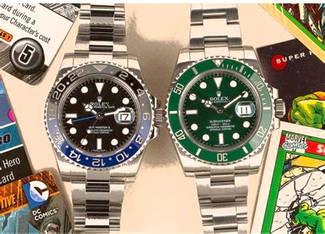 rolex batman and hulk